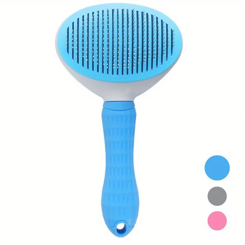 Pet dog brush; cat brush; one-button pet hair removal brush; dog and cat beauty tool; pet hair removal brush.
