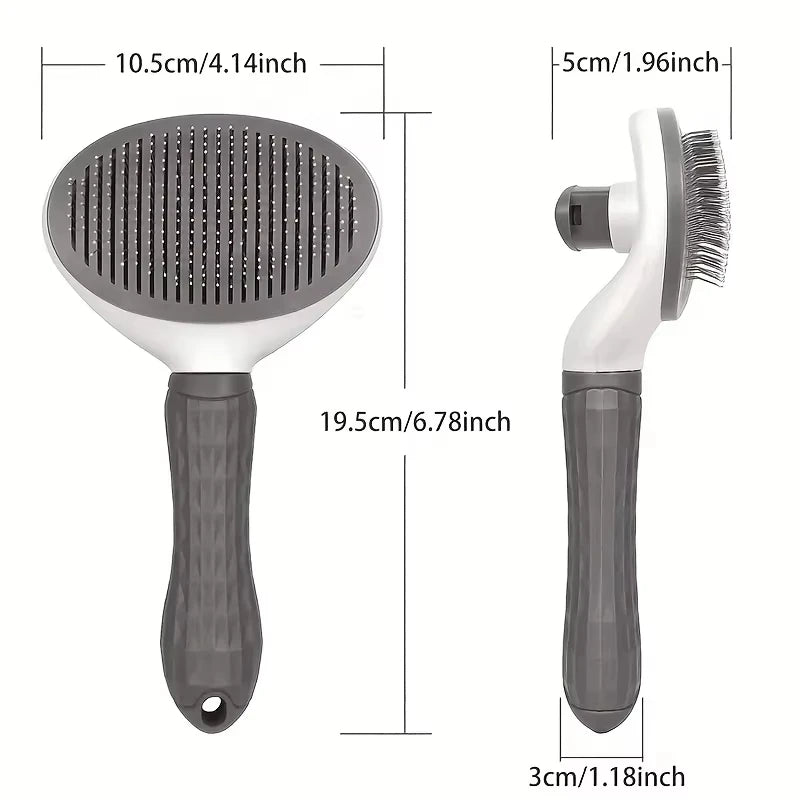 Pet dog brush; cat brush; one-button pet hair removal brush; dog and cat beauty tool; pet hair removal brush.